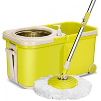 ممسحة مع دلو مقسوم لجزئين بدوران 360 درجة جودة عال...