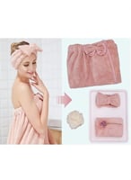 طقم مناشف استحمام نسائي 4 قطع