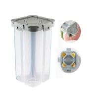 حاوية تخزين للحبوب والأطعمة الجافة 4 أقسام 2.3 لتر