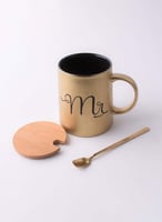 كوب سيراميك ذهبي 3 قطع