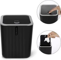 طقم اكسسوارات حمام من 4 قطع-أسود/رمادي