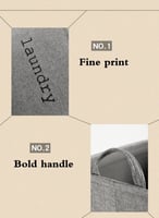 سلة غسيل ملابس قابلة للطي لتخزين الملابس مع مقابض