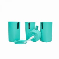 طقم اكسسوارات حمام من 6 قطع-أزرق