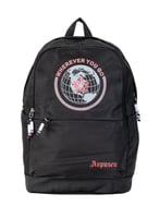 شنطة مدرسية بألوان أزرق وأسود