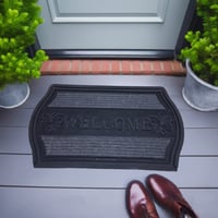 Hihomey-سجادة باب خارجية مقاومة للانزلاق شديدة الت...