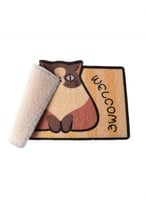 دعاسة باب مانعه للانزلاق برسوم كرتونية على شكل قطة