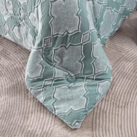 طقم لحاف سرير في حقيبة 8 قطع - من قماش المايكروفاي...