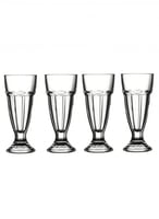 طقم اكواب عصائر و آيس كريم مكون من 4 قطع شفاف