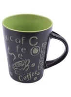 كوب قهوة سيراميك بطبعة إبداعية