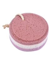 اسفنجة فوم للاستحمام مزدوجة الملمس