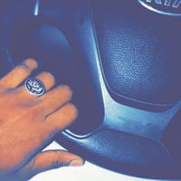 خواتم رجالي - اسود فضه عيار 925 للرجال - ساده الون...