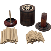 عود فيتنامي 6مل بكت+ مبخرة دائرية + مبخرة سيارة 10...