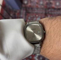 ساعة كاسيو casio LTP رصاصي تيتانيوم ارقام عربية