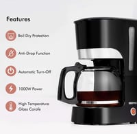 جيباس ماكينة قهوة مفلترة سائل,اسود - GCM6103