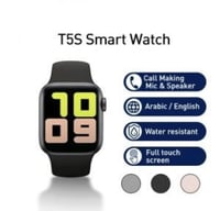 عرض 5 ساعات ذكية بلون أسود