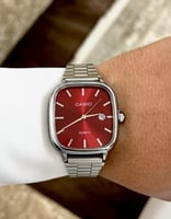 ساعة كاسيو casio LTP احمر