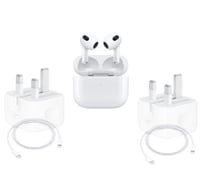 بكج سماعة ابل الجيل الثالث +2 فيش جداري + 2 كيبل