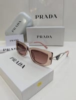 نظاراة برادا بني اطار فضي