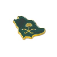 خريطة السعودية بشعار ملصق معدن 3M