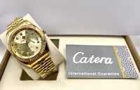 ساعة رجالية من FORICHS لون ذهبي