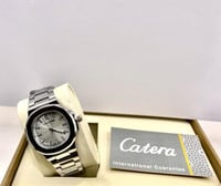 ساعة رجالية من NEWS TIME لون ابيض