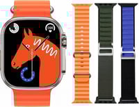 ساعة ذكية إصدار 9 مع 4 أساور هدية