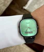 ساعة كاسيو casio LTP دبل تايم تفاحي