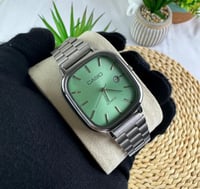 ساعة كاسيو casio LTP اخضر تفاحي