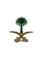 شعار سيفين و نخلة ملصق معدن 3m