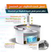 ممسحة الارضيات الذكية لجميع انواع الارضيات مع دلو...