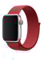 سوار قماش للساعة الذكية مقاس 44-42 أحمر