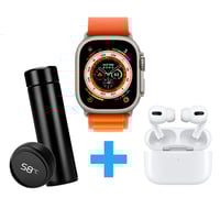 بكج الثلاثي 3in1 [ ساعة ULTRA9 + إيربودز برو + حاف...