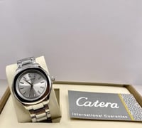 ساعة رجالية من NEWS TIME لون فضي