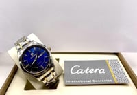 ساعة رجالية من BINBONDلون ازرق