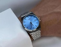 ساعة كاسيو casio MTP ازرق سماوي