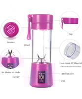 خلاط شخصي مع زجاجة محمولة2in1