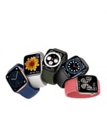 عرض 5 ساعات ذكية بلون أسود