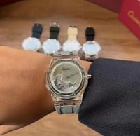 ساعة رجالي ربل شفاف باللون الرمادي من كاتيرا