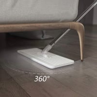 ممسحة مسطحة من المايكروفايبر مع دلو و4 بطانات ممسح...