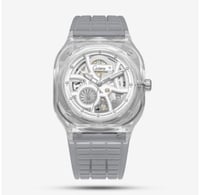 ساعة رجالي شفافة - لون رمادي -من كاتيرا