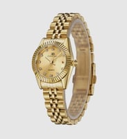 ساعه نسائية من SVENSTAR الذهبي كامل