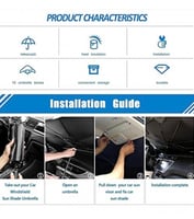 مظلة شمس للسيارة تحمي من الشمس والأشعة فوق البنفسج...