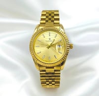 ساعة رجالية SVENSTAR باللون الذهبي داخلي الذهبي