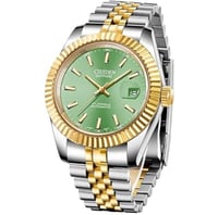 ساعة رجالية SVENSTAR فضي على ذهبي