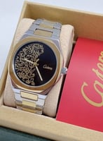 ساعة رجالية Catera الفضي على الذهبي