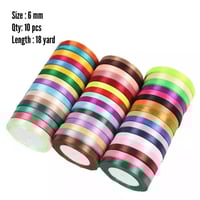 Satin Ribbons 6 mm شرائط الساتان 6مم