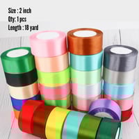 Satin Ribbons 2 inch شرائط الساتان 2 انش
