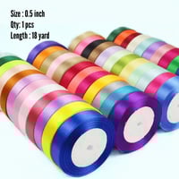 Satin Ribbons 1/2 inch شرائط الساتان 1/2 انش