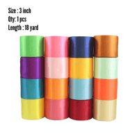 Satin Ribbons 3 inch شرائط الساتان 3 انش