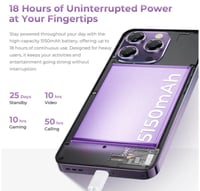 أوكتيل P1، سعة 256 جيجا، الرام 16, 4جي، متعدد الأل...